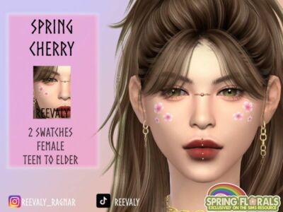 Spring Cherry By Reevaly Sims 4 CC