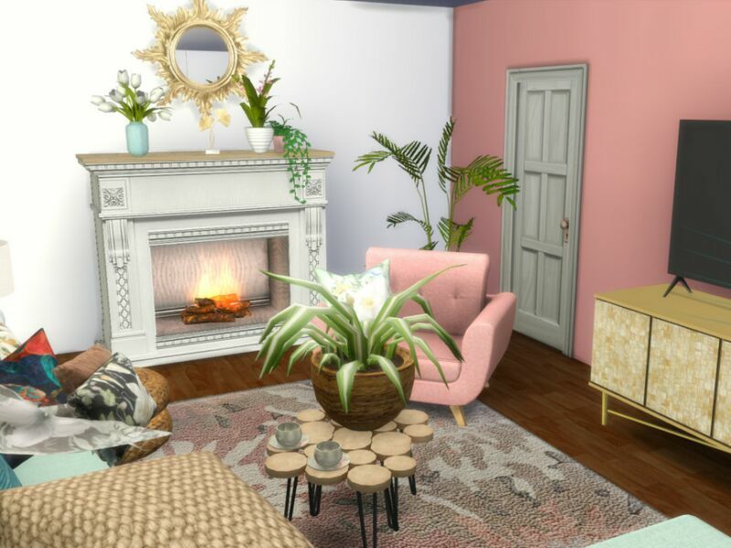 sims 4 cc springtouch livingroom only tsr cc by genkaiharetsu 2