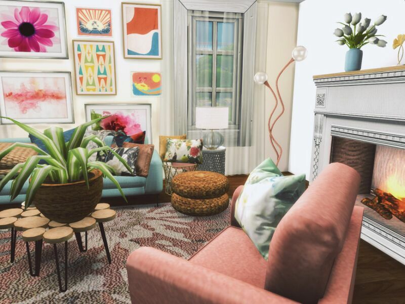 sims 4 cc springtouch livingroom only tsr cc by genkaiharetsu 5