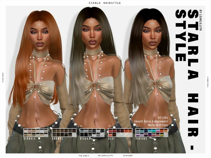 Starla Hairstyle Sims 4 CC