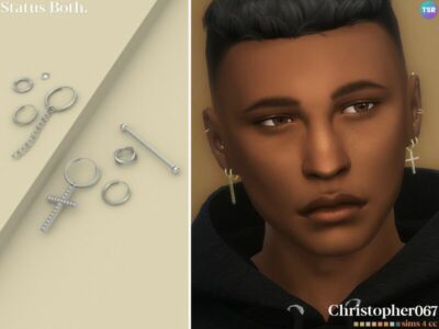 Status Earrings Male – Both Sims 4 CC