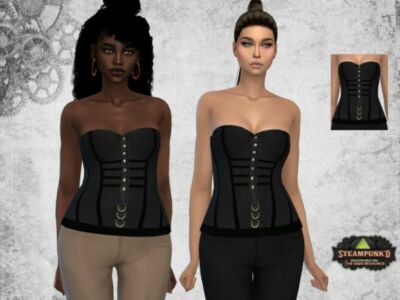 Steampunked Corset By Puresim Sims 4 CC