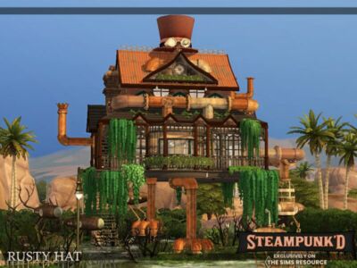 Steampunked – Rusty HAT | CC Only TSR By Simzmora Sims 4 CC