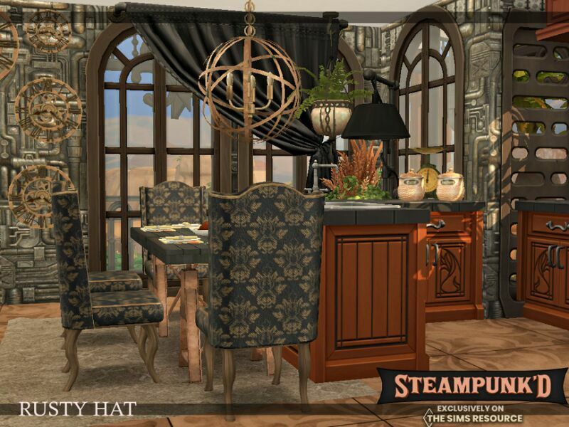 sims 4 cc steampunked rusty hat cc only tsr by simzmora 6