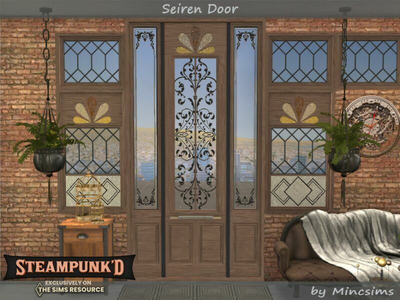 sims 4 cc steampunked seiren doors by mincsims 2