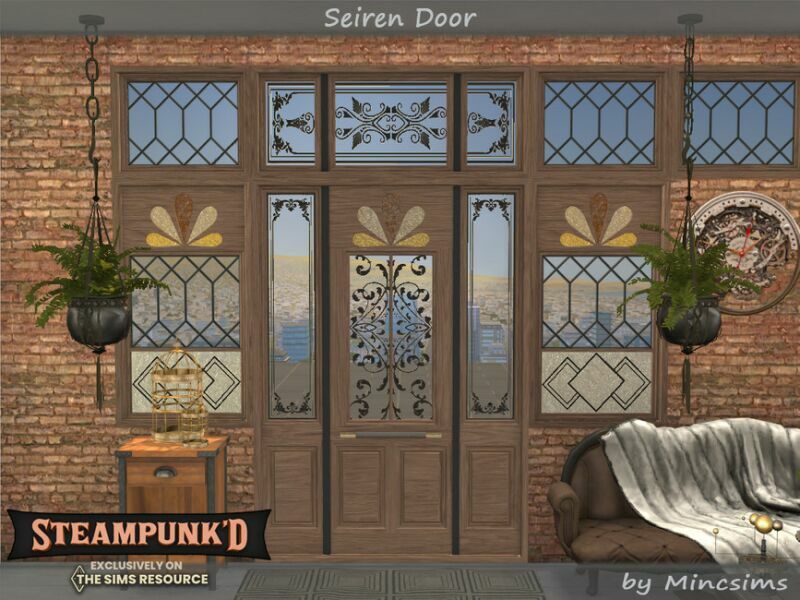 sims 4 cc steampunked seiren doors by mincsims 4