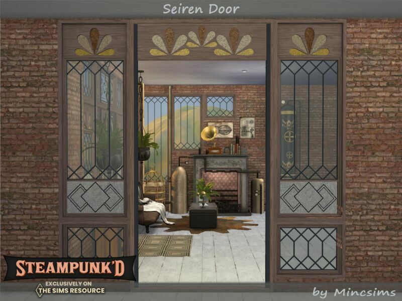 sims 4 cc steampunked seiren doors by mincsims 7