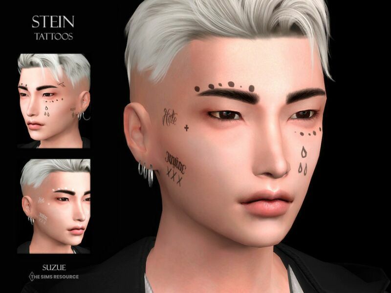 Stein Tattoos N19 By Suzue Sims 4 CC