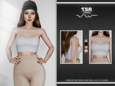 Stone SET-236 (Crop) BD729 By Busra-Tr Sims 4 CC