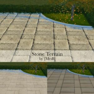 Stone Terrain Merged| 3 Swatches By Mrsbarbiex3 Sims 4 CC