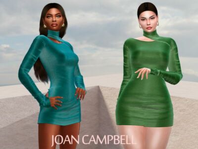 Stone Velvet Dress Sims 4 CC