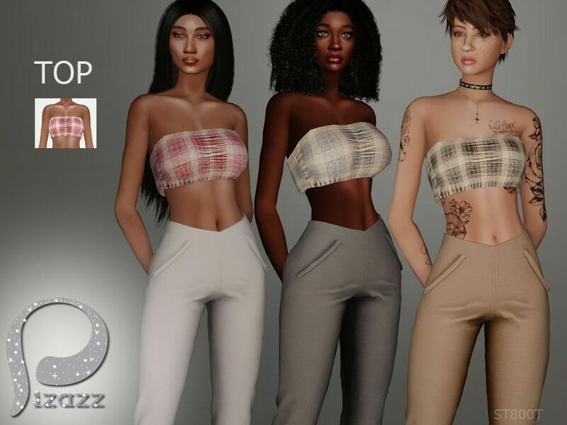 Summer Strap TOP For / Everyday Sims 4 CC