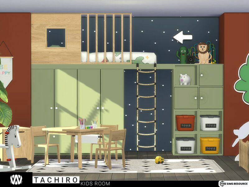 Tachiro Kids Room By Wondymoon Sims 4 CC