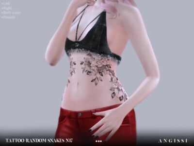 Tattoo-Random Snakes N17 By Angissi Sims 4 CC