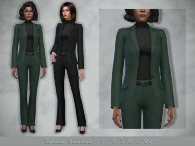 Terra Blazer. By Pipco Sims 4 CC