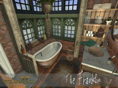 The Franklin – The Bathroom By Fredbrenny Sims 4 CC