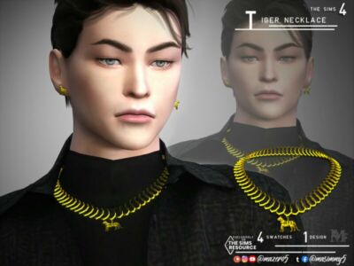 Tiger Necklace By Mazero5 Sims 4 CC