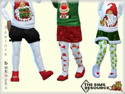 Tights Christmas By Bukovka Sims 4 CC