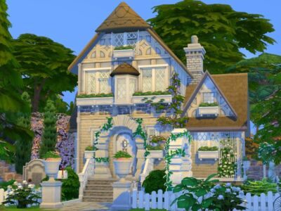 Tiny Spring Cottage- NO CC By Flubs79 Sims 4 CC