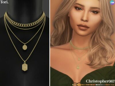 Tori Necklace By Christopher067 Sims 4 CC