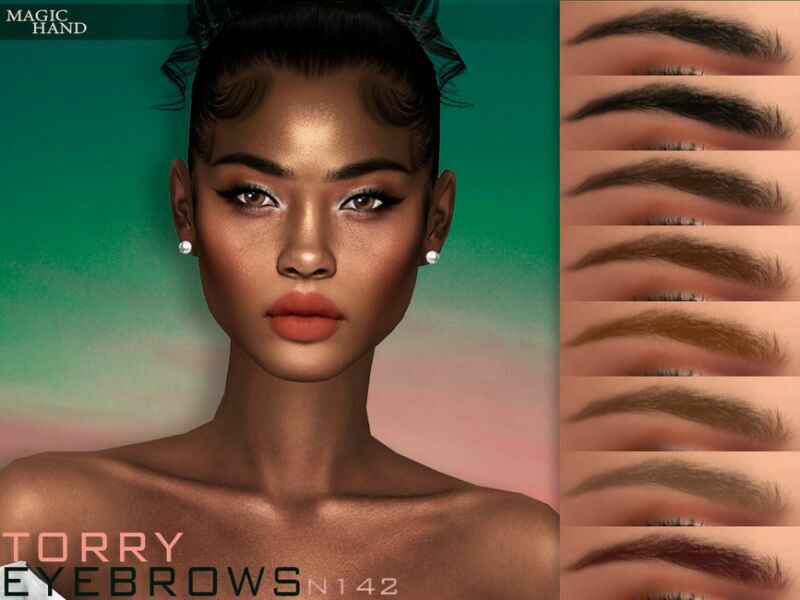 Torry Eyebrows N142 By Magichand Sims 4 CC