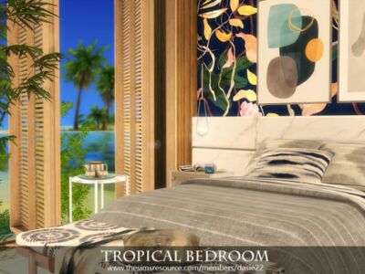 Tropical Bedroom By Dasie2 Sims 4 CC