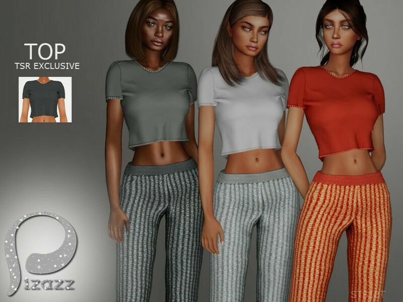 “Tshirt Tank / Everyday” Sims 4 CC