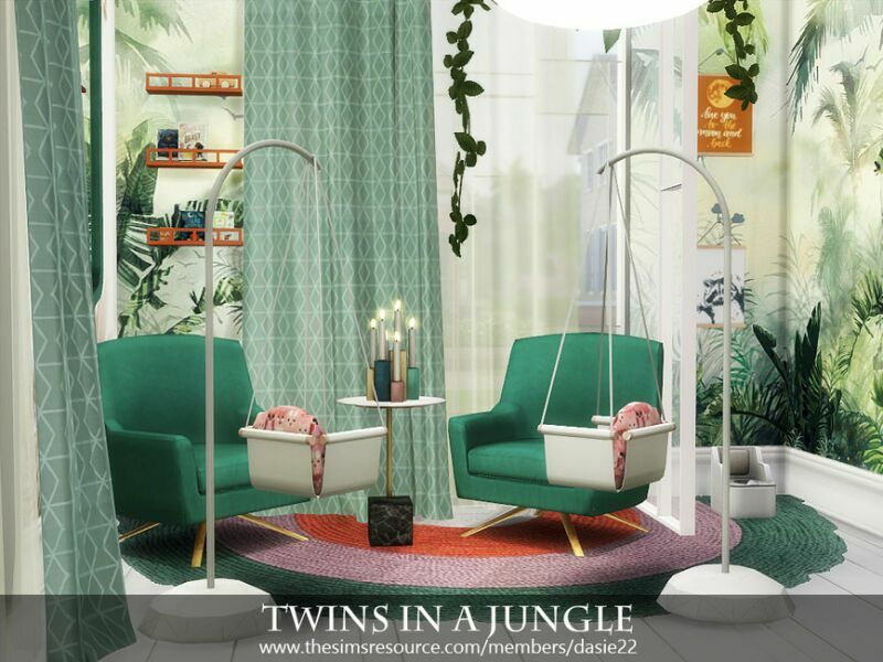 sims 4 cc twins in a jungle by dasie2 2