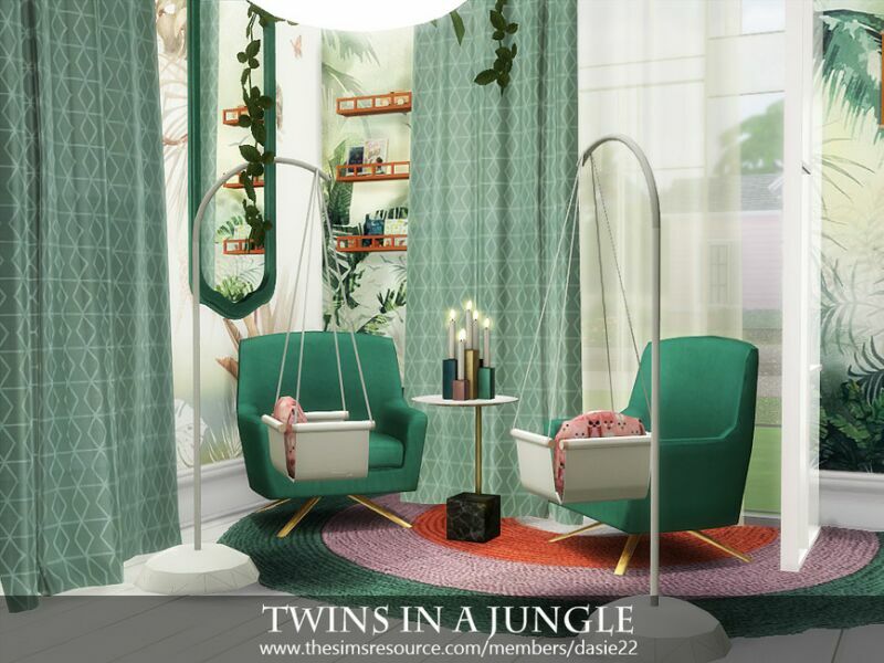 sims 4 cc twins in a jungle by dasie2 4