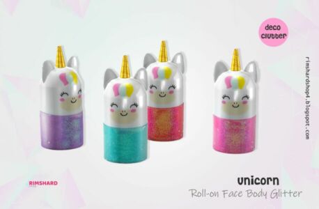 Unicorn Roll-On Face Body Glitter By Rimshard Sims 4 CC