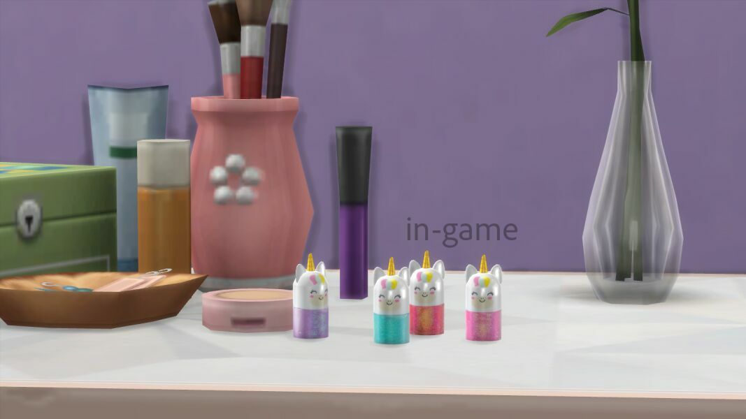 sims 4 cc unicorn roll on face body glitter by rimshard 2