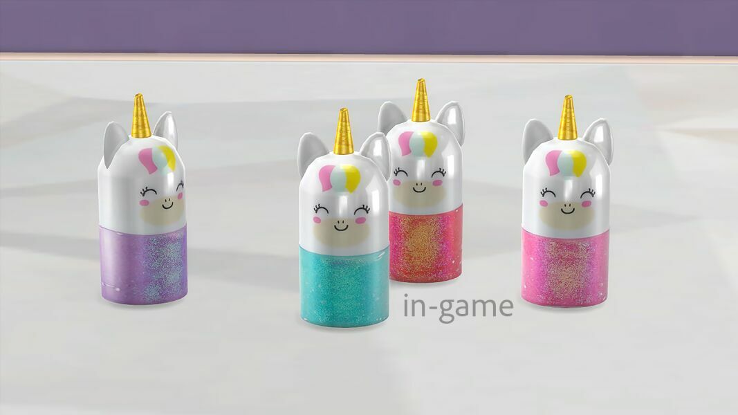 sims 4 cc unicorn roll on face body glitter by rimshard 4