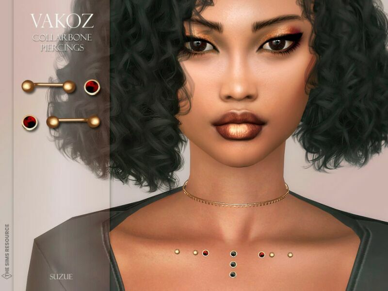 sims 4 cc vakoz collarbone piercings by suzue 2