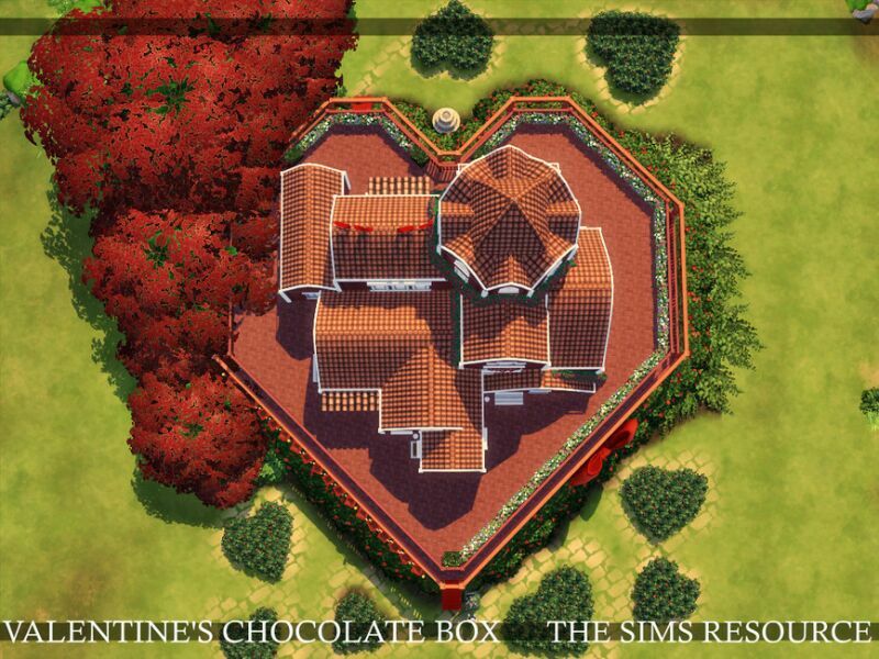 sims 4 cc valentines chocolate box house cc only tsr by simzmora 3