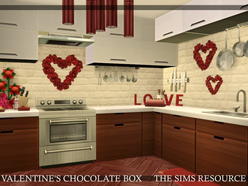 sims 4 cc valentines chocolate box house cc only tsr by simzmora 4