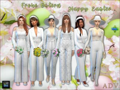 Wedding Suits And Accessories For Females Sims 4 CC