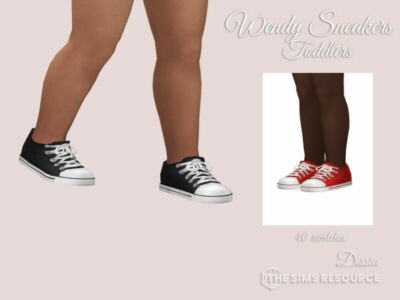 Wendy Sneakers V1 Toddlers By Dissia Sims 4 CC