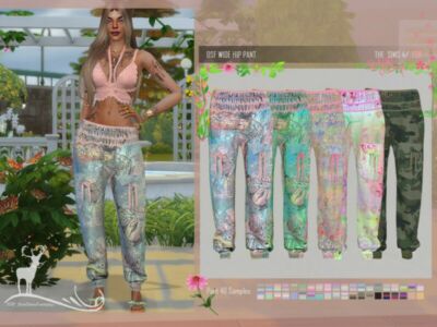 Wide HIP Pant By Dansimsfantasy Sims 4 CC