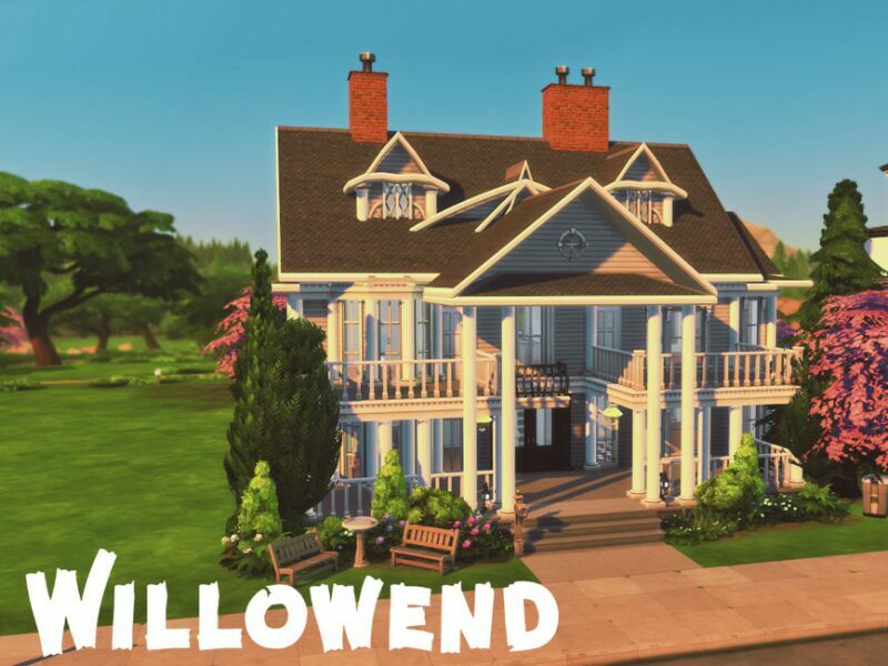 Willowend | NO CC | Base Game By Genkaiharetsu Sims 4 CC