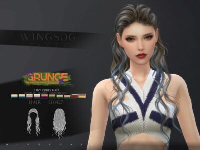 Wings-Ef0427-Tiny Curly Hair By Wingssims Sims 4 CC