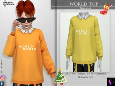 World TOP By Katpurpura Sims 4 CC