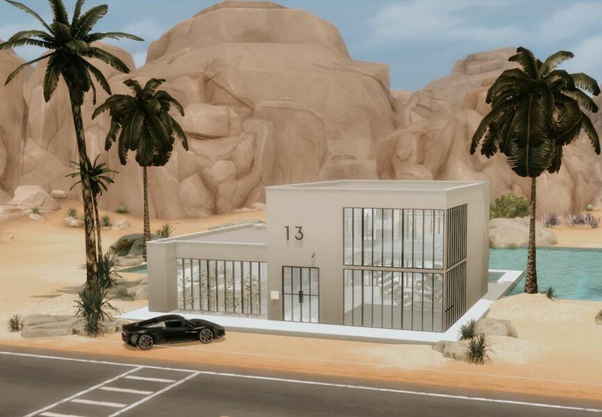 13 Desert Road Home Sims 4 CC