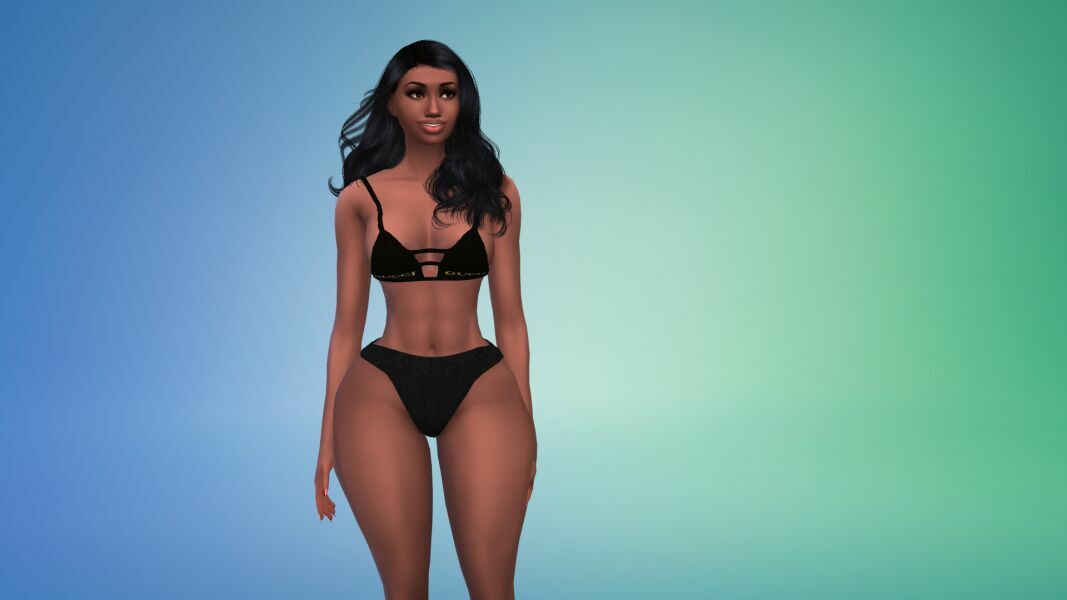 sims 4 cc 2 piece af hq designers bikini lingerie top bottom set by vtk 9