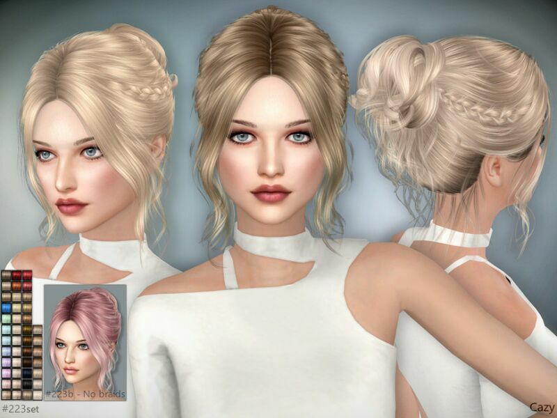 sims 4 cc 223 female hairstyles set by cazy 2