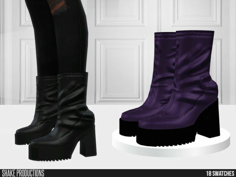 821 – Leather Boots By Shakeproductions Sims 4 CC