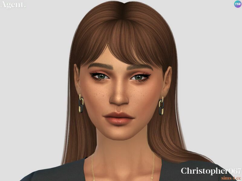 sims 4 cc agent earrings by christopher067 2