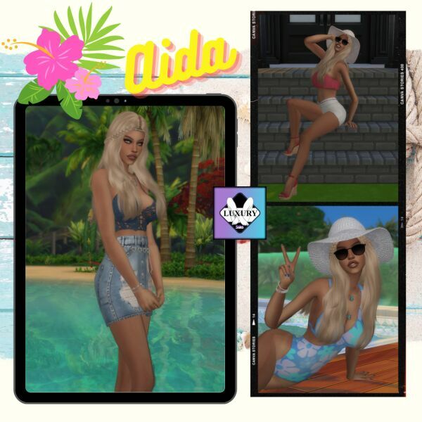 sims 4 cc aida summer 2