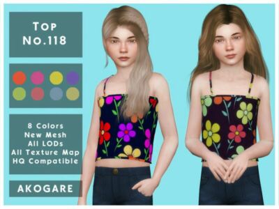 Akogare TOP NO.118 By _Akogare_ Sims 4 CC