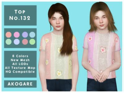 Akogare TOP NO.132 By _Akogare_ Sims 4 CC