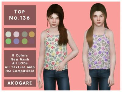 Akogare TOP NO.136 By _Akogare_ Sims 4 CC